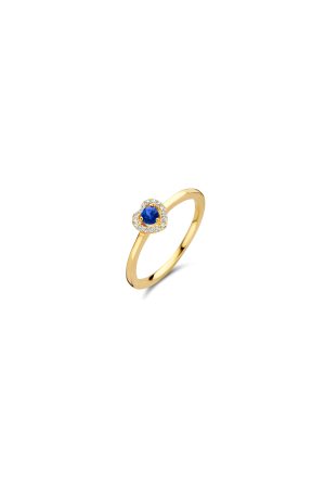Solitaire Salina cœur One More joaillerie or jaune 750 millièmes