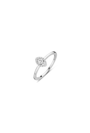 Solitaire Salina marquise diamant One More joaillerie or blanc 750 millièmes