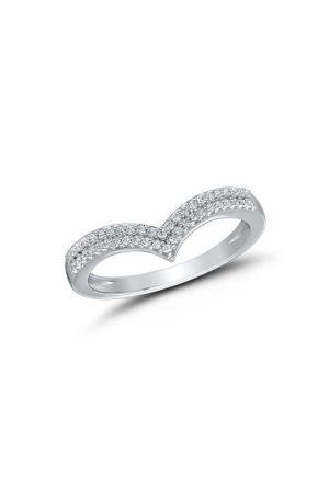 Bague Lisa diamants or blanc 750 millièmes