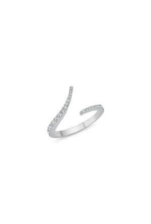 Bague Lydia diamants or blanc 750 millièmes