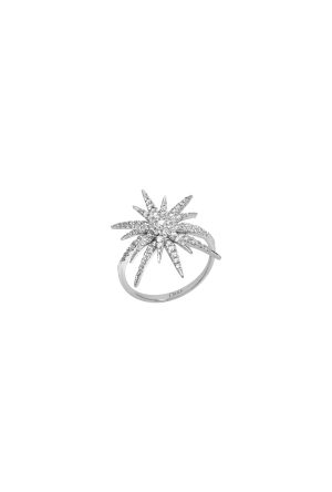 Bague Soleil Djula diamants or blanc 750 millièmes