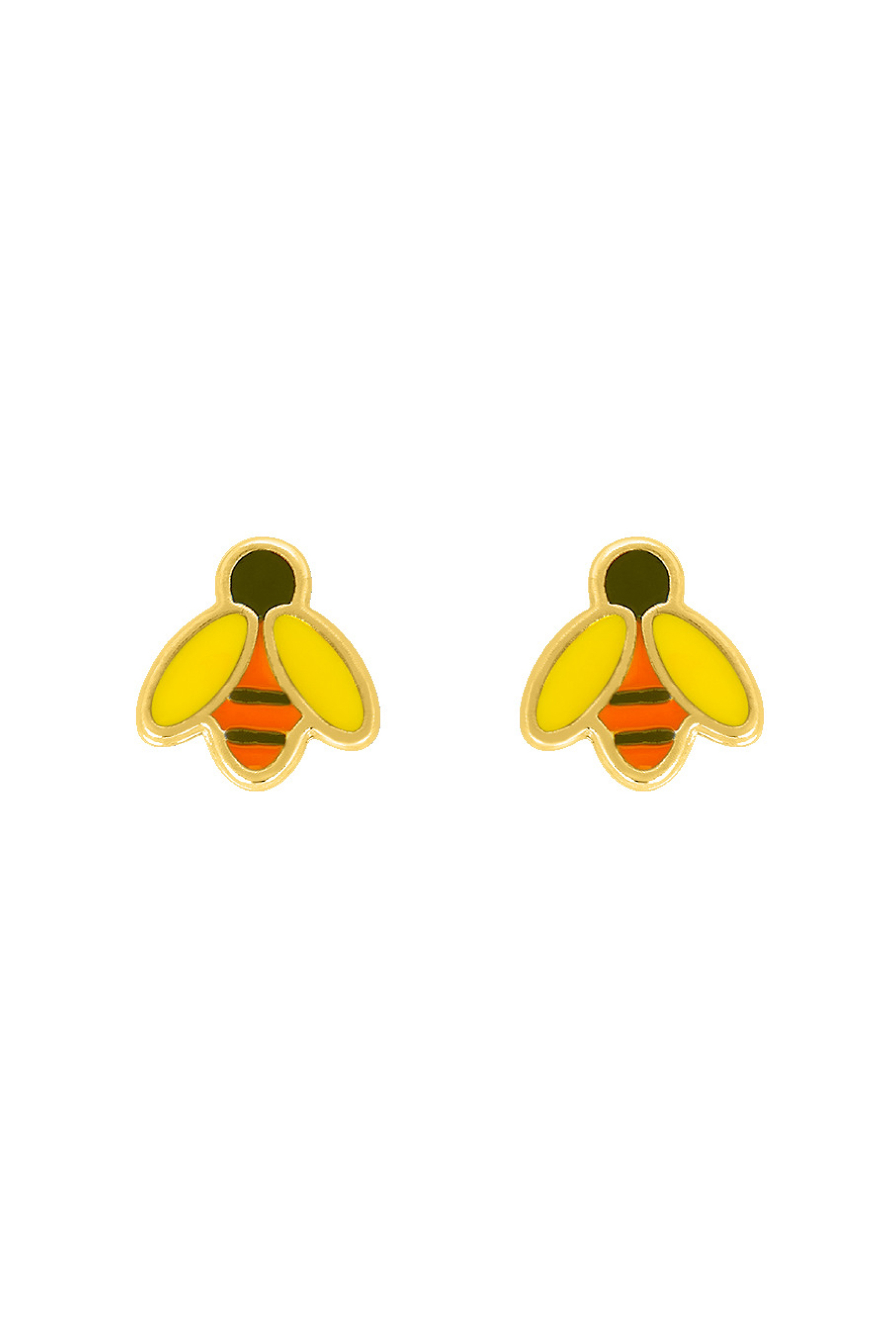 Boucles d'oreilles Enfant Abeille or 750 millièmes