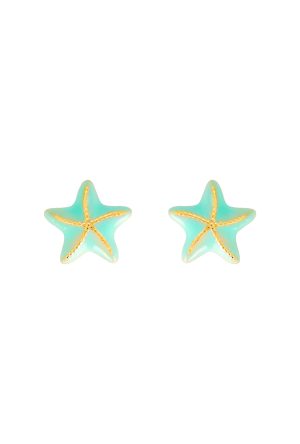 Boucles d'oreilles Enfant Etoile de mer or 750 millièmes