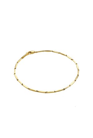 Bracelet Bamboo or jaune 750 millièmes Chimento