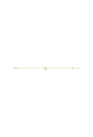 Bracelet coeur saphir or jaune 750 millièmes