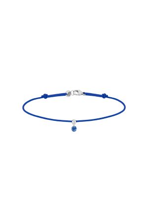 Bracelet cordon La Brune & La Blonde Saphir Bleu