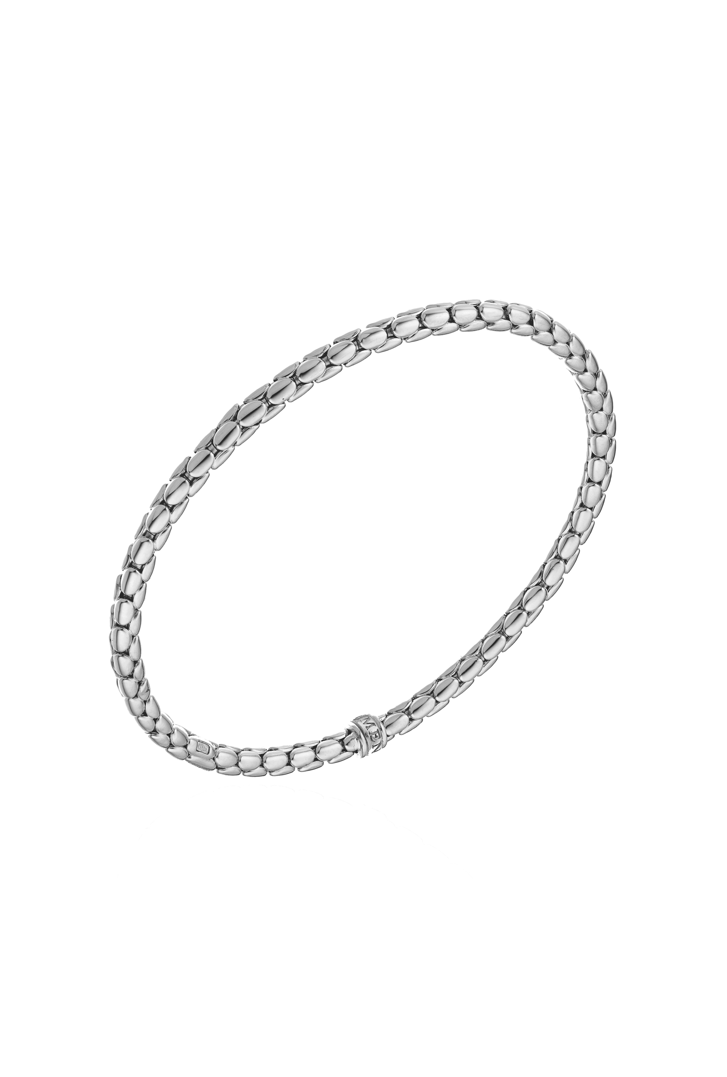 Bracelet Stretch Spring or blanc 750 millièmes Chimento