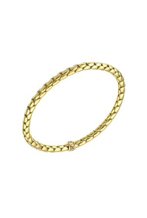 Bracelet Stretch Spring or jaune 750 millièmes Chimento