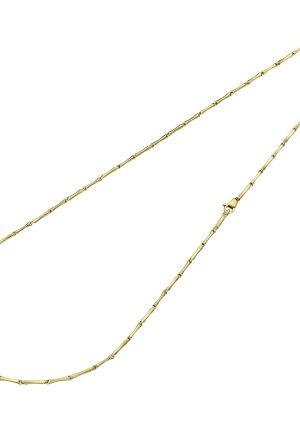 Collier bamboo or jaune 750 millièmes Chimento