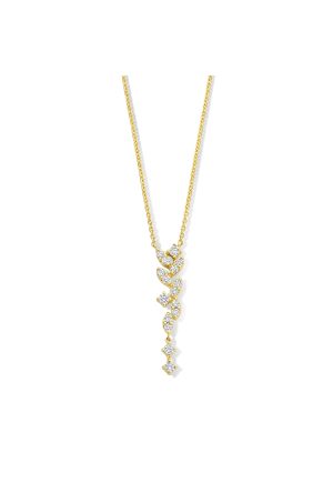Collier Constellation diamants or jaune 750 millièmes