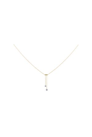 Collier La Brune & La Blonde 360° cravate or jaune 750 millièmes diamant