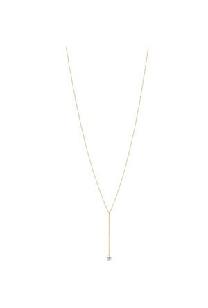 Collier La Brune & La Blonde majorette or jaune 750 millièmes diamant