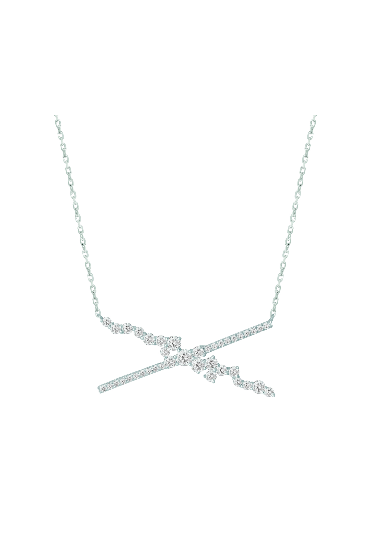 Collier Fairytale Djula diamants or blanc 750 millièmes