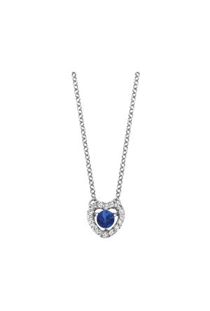 Collier Salina saphir One More joaillerie or blanc 750 millièmes