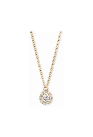 Collier Salina goutte diamants One More joaillerie or jaune 750 millièmes
