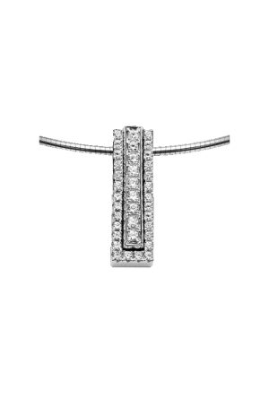 Pendentif Love Flanders diamants or blanc 750 millièmes