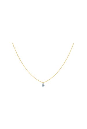 Collier La Brune & La Blonde 360° solitaire or jaune 750 millièmes diamant poire