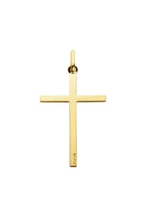 Croix Fil Plat or jaune 750 millièmes Augis