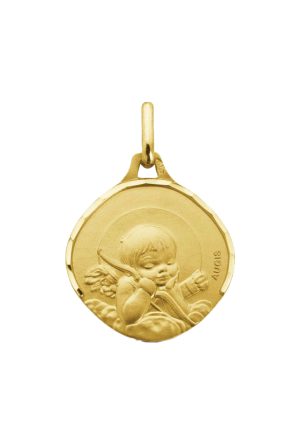 Médaille Ange or jaune 750 millièmes Augis