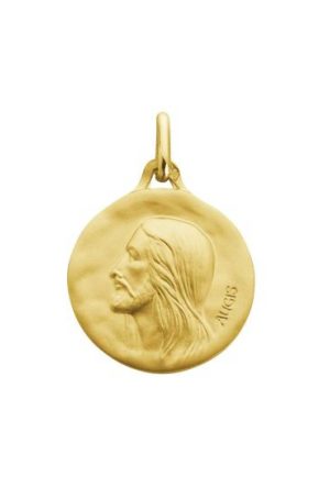 Médaille Christ or jaune 750 millièmes Augis