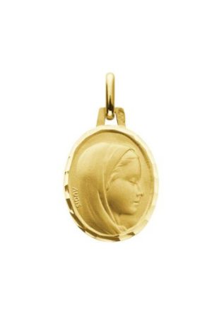 Médaille Vierge Majestueuse or jaune 750 millièmes Augis