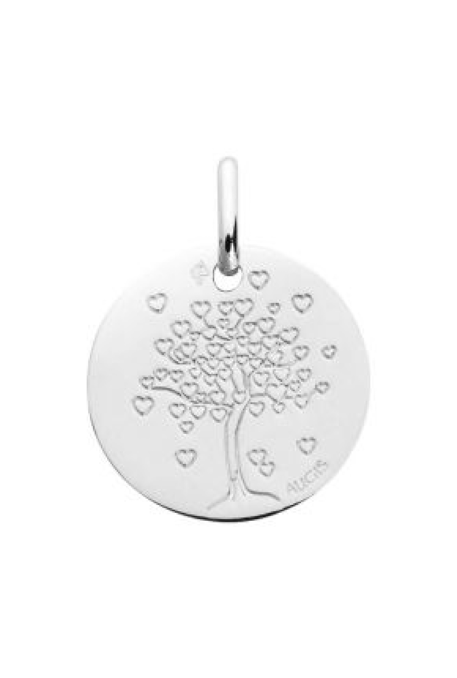 Médaille arbre de vie or blanc 750 millièmes Augis