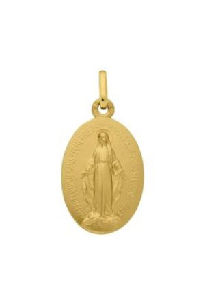 Mini Médaille Vierge Miraculeuse or jaune 750 millièmes Augis