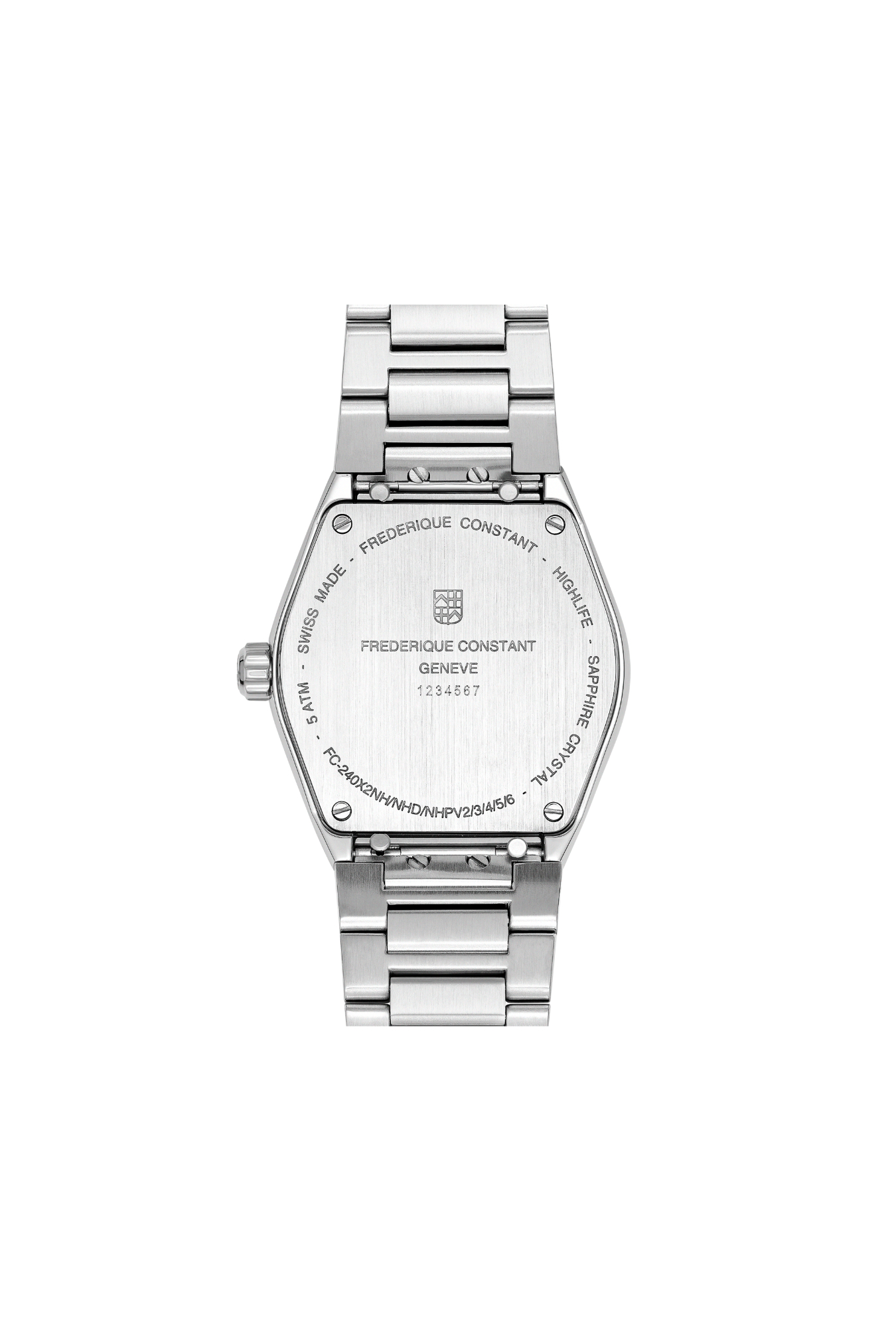 Montre Frédérique Constant Highlife Quartz Bleu Acier Inoxydable Diamants – Image 3