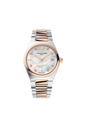 Montre Frédérique Constant Highlife Quartz Acier Inoxydable Bicolore Diamants