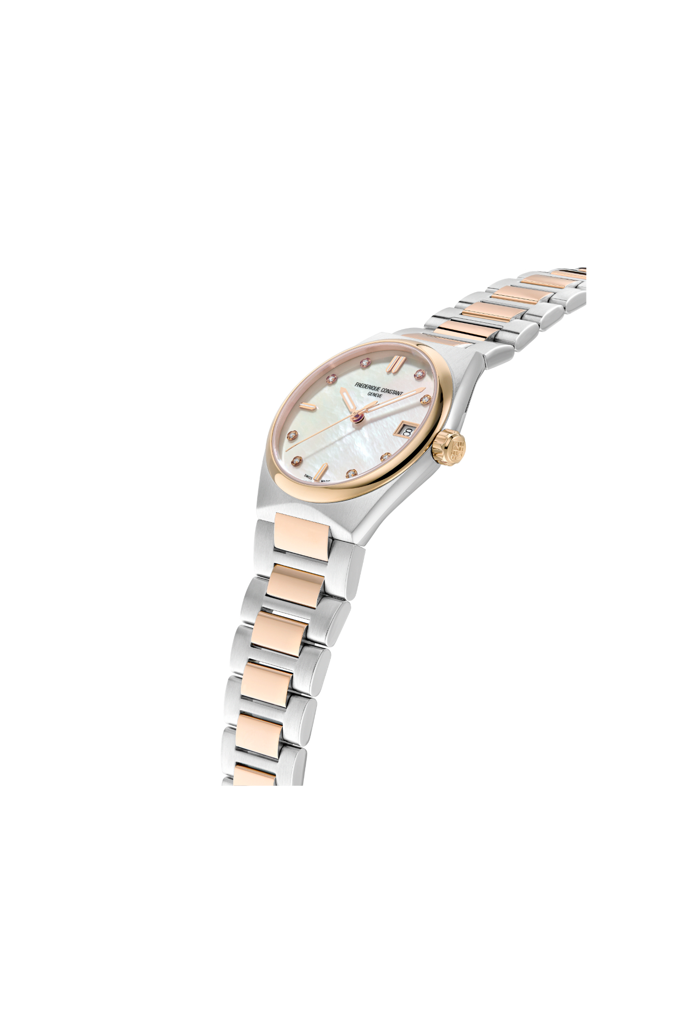 Montre Frédérique Constant Highlife Quartz Acier Inoxydable Bicolore Diamants – Image 2