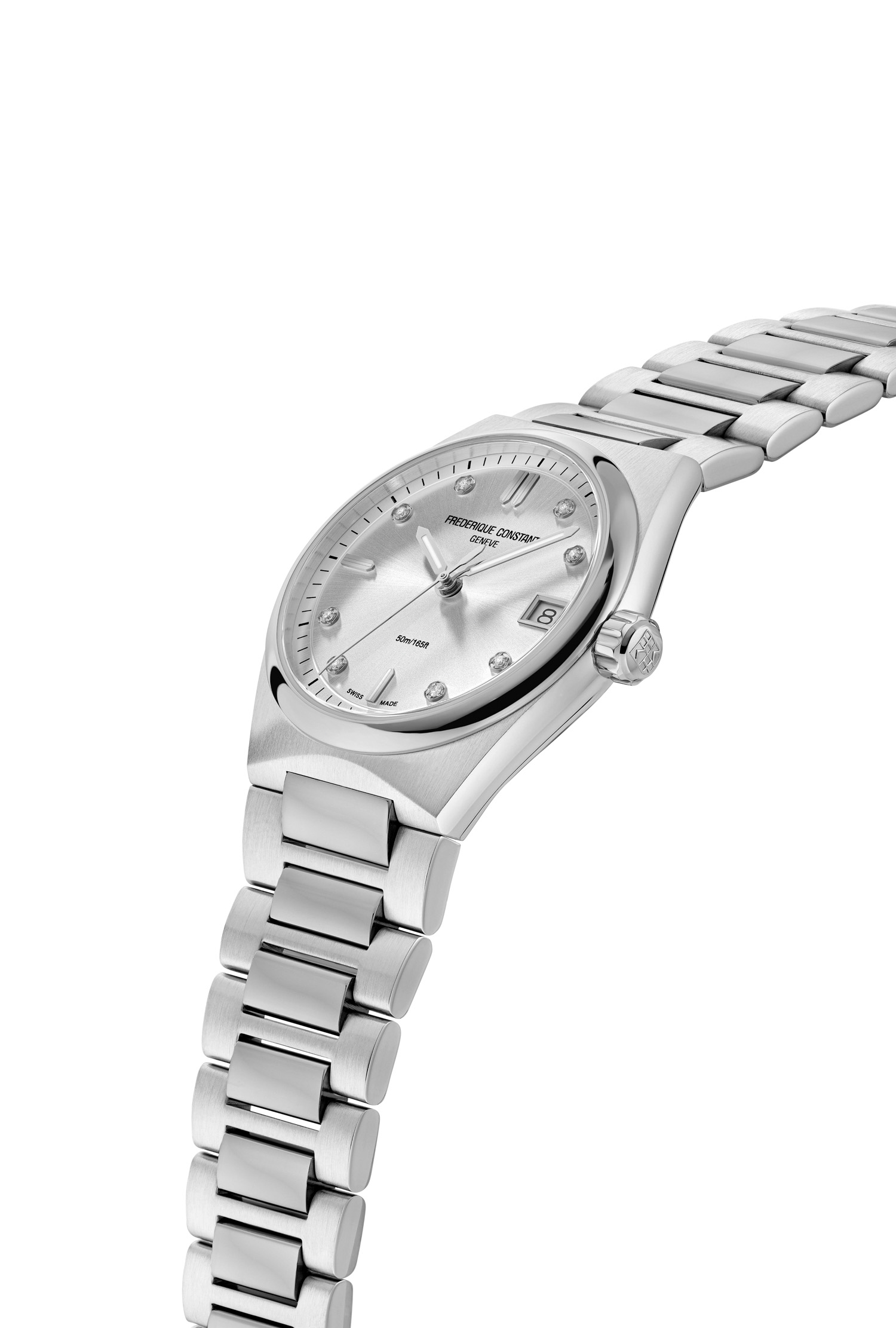 Montre Frédérique Constant Highlife Quartz Acier Inoxydable Diamants – Image 2
