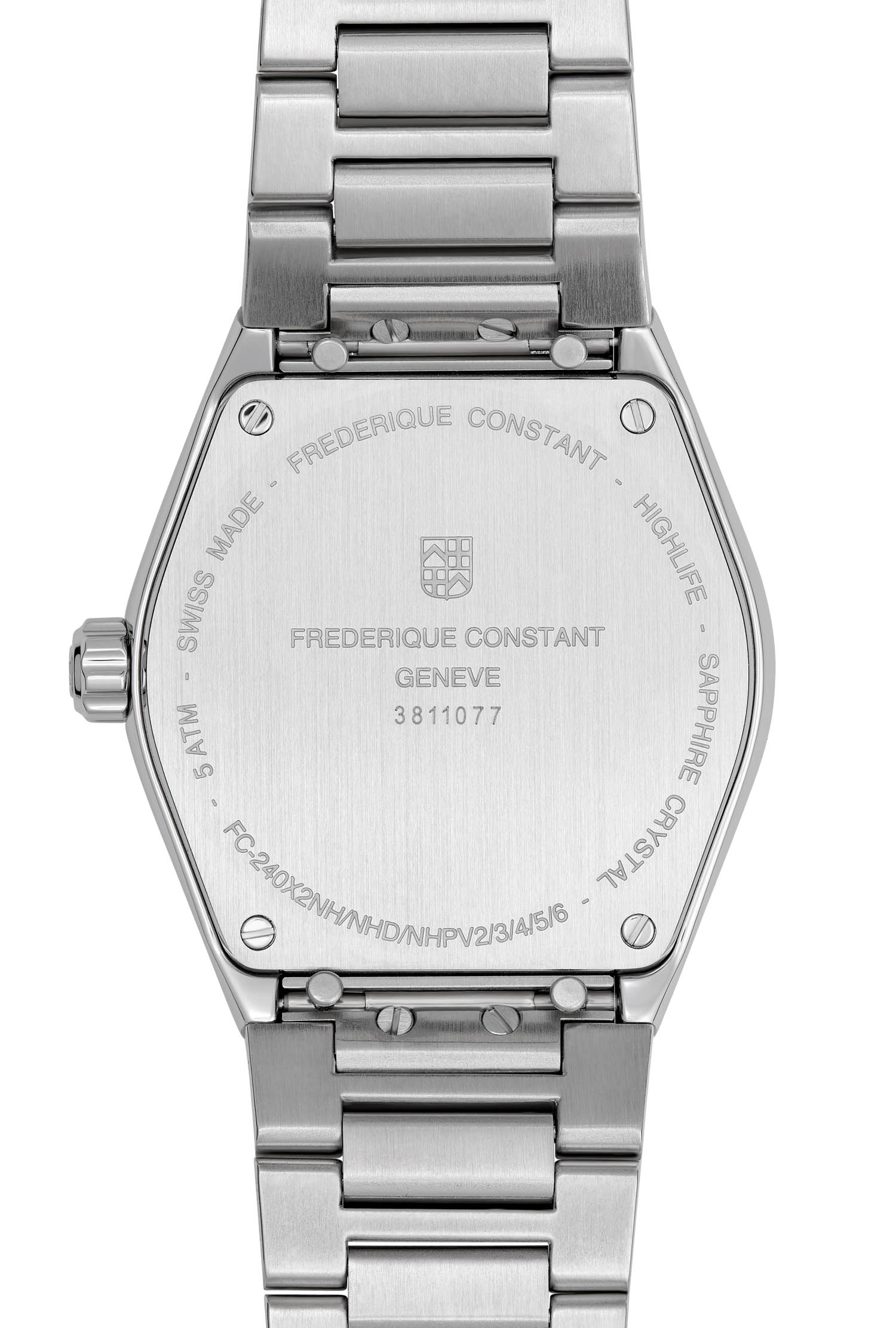 Montre Frédérique Constant Highlife Quartz Acier Inoxydable Diamants – Image 3