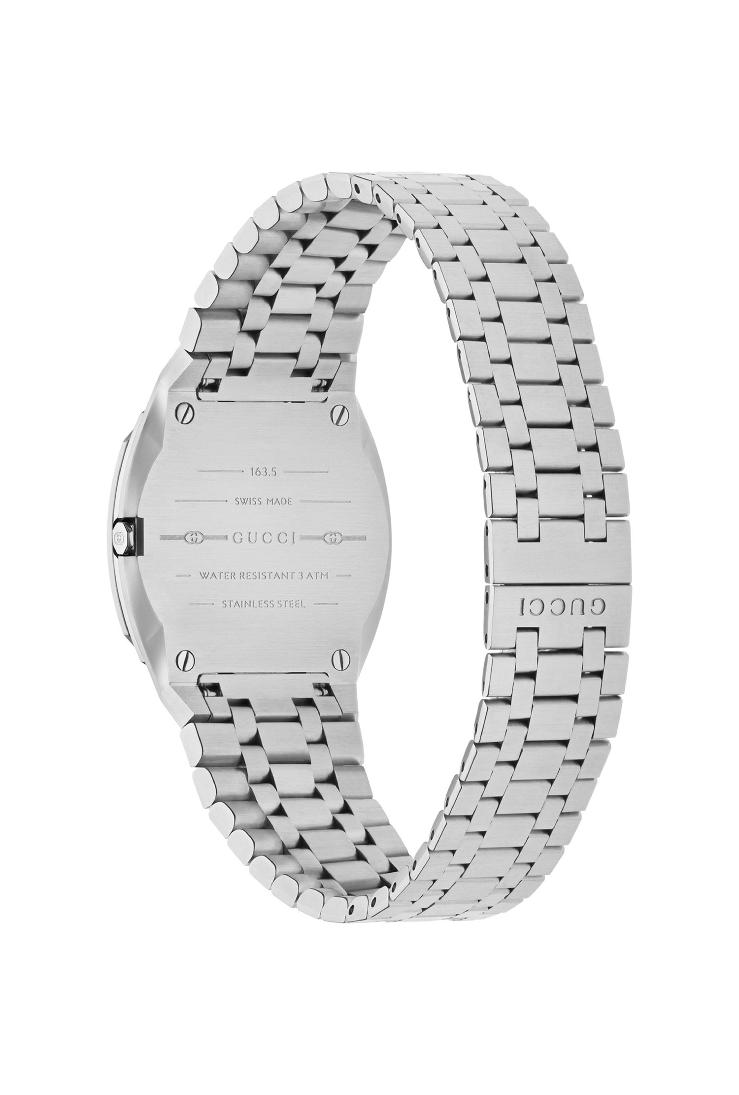 Montre Gucci 25 H Quartz Cuir Acier Inoxydable – Image 3