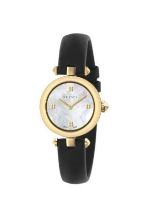 Montre Gucci Diamantissima Quartz Cuir Noir Diamants