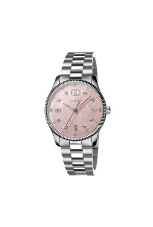 Montre Gucci G-Timeless Nacre Rose Quartz Acier Inoxydable