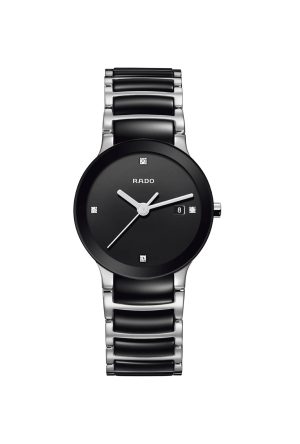 Montre Rado Centrix Quartz Acier Inoxydable Céramique Noir