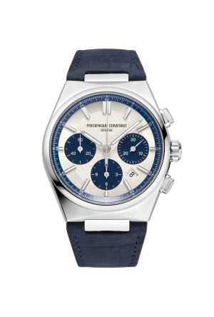 Montre Frédérique Constant Highlife Chronographe Automatique Acier Inoxydable Bleu