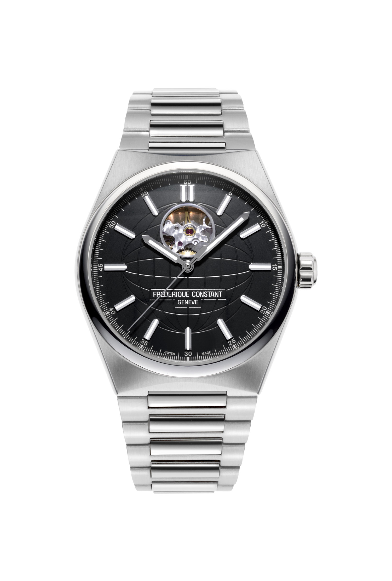 Montre Frédérique Constant Highlife Coeur Ouvert Automatique Acier Inoxydable