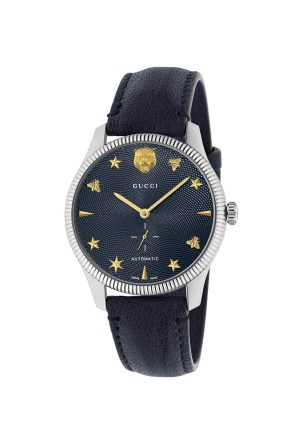 Montre Gucci Timeless LG Automatique Cuir Bleu