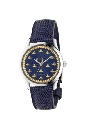 Montre Gucci G-Timeless Quartz Lapis Lazuli Cuir Bleu