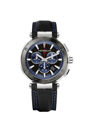 Montre Michel Herbelin Newport Chronographe Quartz Cuir Noir