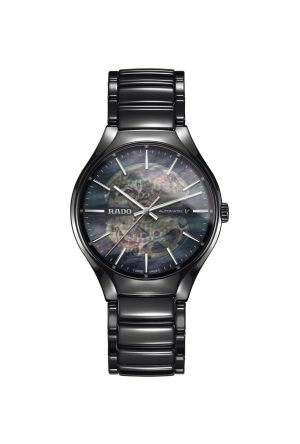 Montre Rado True Open Heart Automatique Céramique Noir