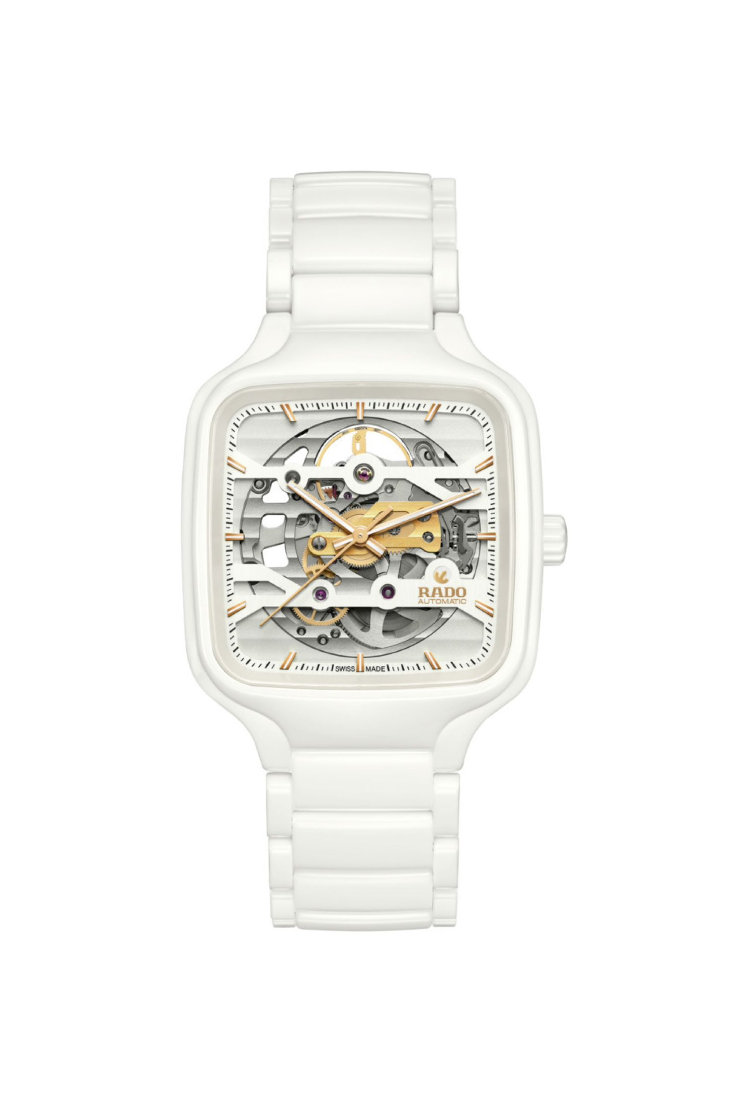 Montre Rado True Square Squelette Automatique Céramique