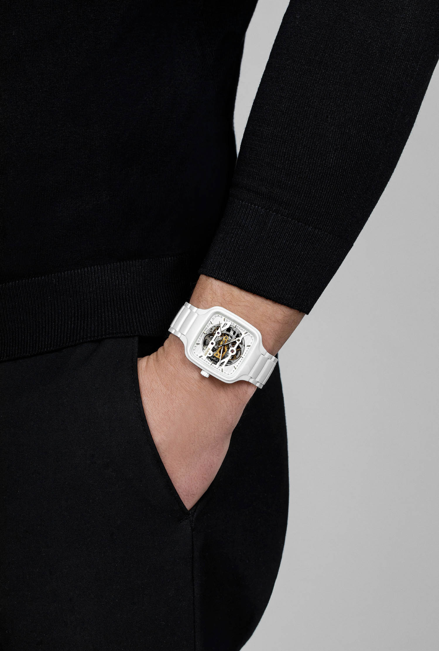 Montre Rado True Square Squelette Automatique Céramique – Image 2