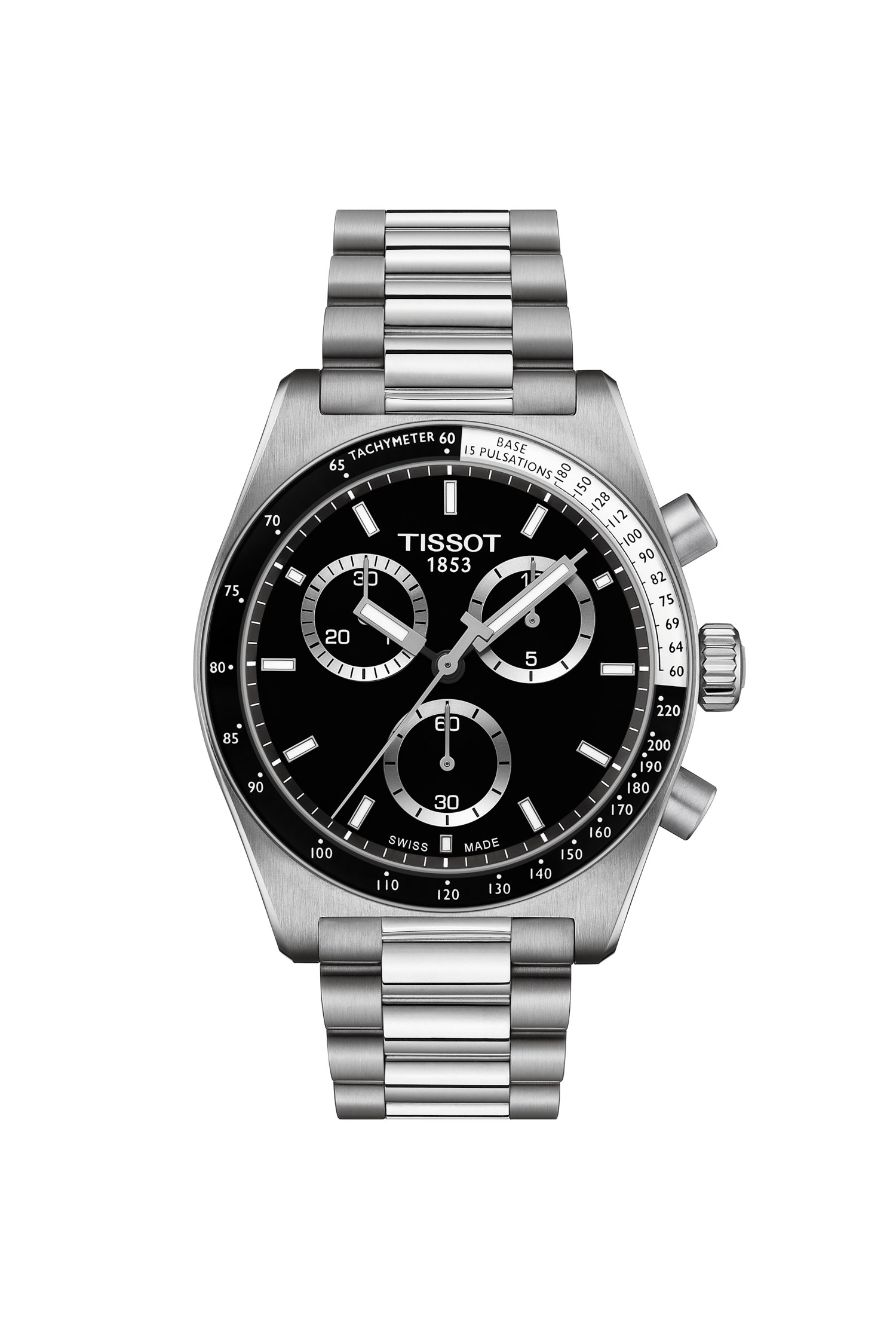 Montre Tissot PR516 Chronographe Homme Quartz Acier Inoxydable