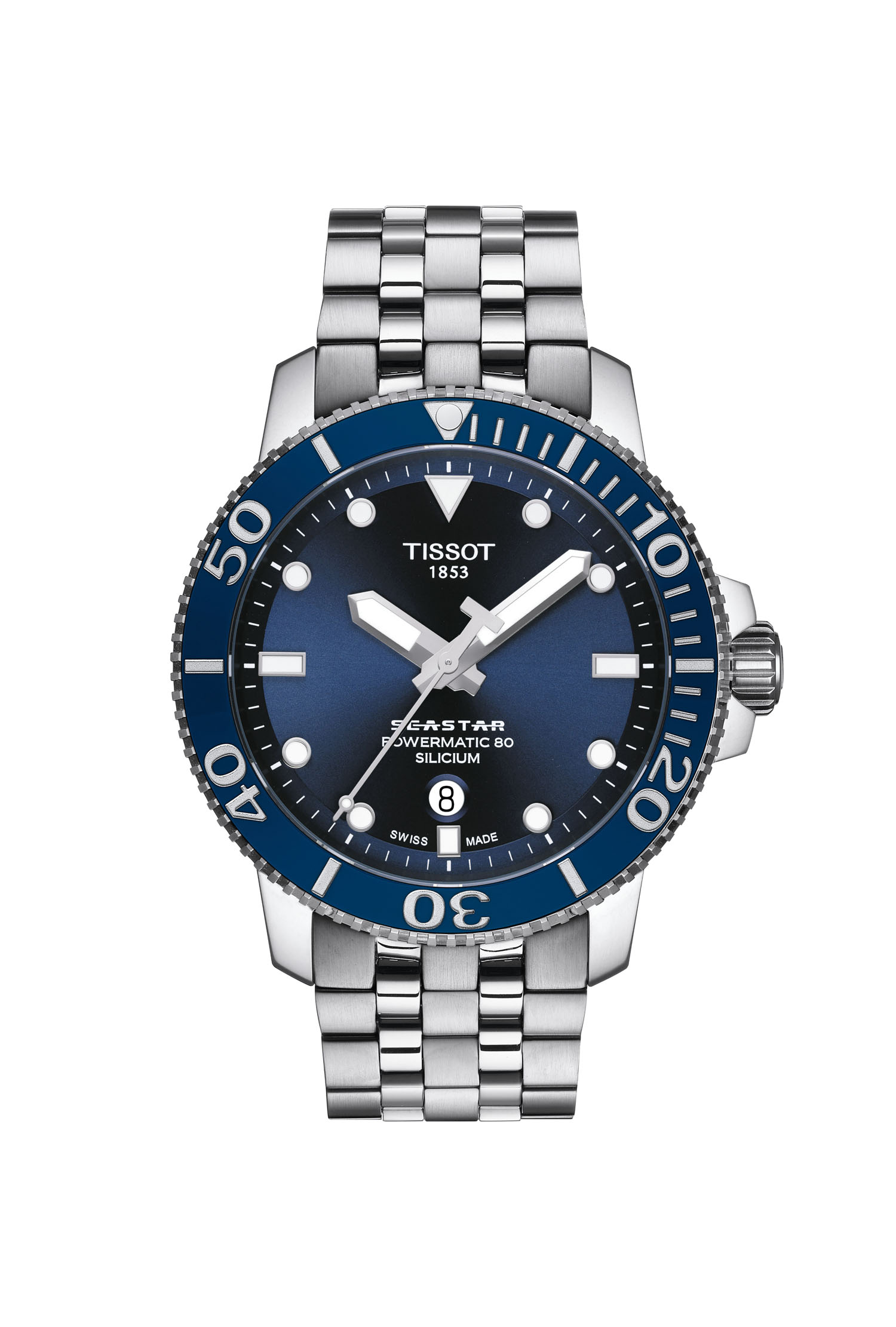 Montre Tissot Seastar1000 Homme Powermatic 80 Acier Inoxydable