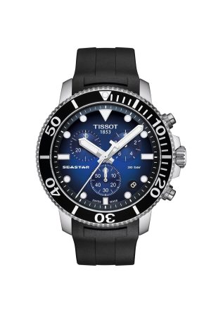 Montre Tissot Seastar1000 Chronographe Homme Quartz Silicone