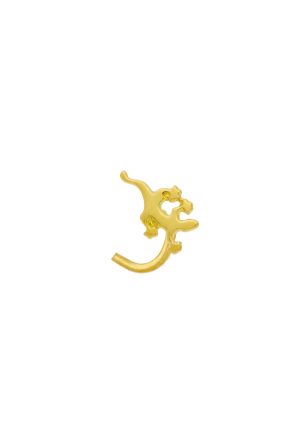 Piercing de nez Reptile Margouillat or jaune 750 millièmes