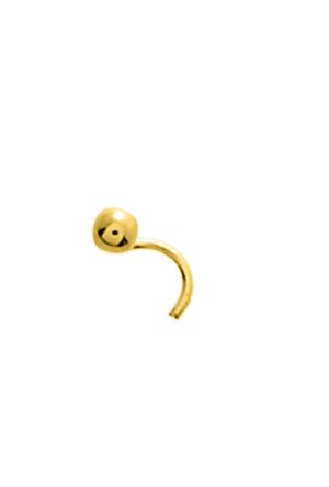 Piercing de nez Boule or jaune 750 millièmes