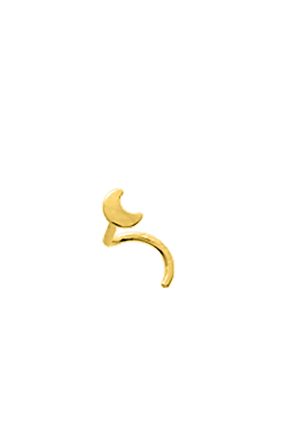 Piercing de nez Lune or jaune 750 millièmes